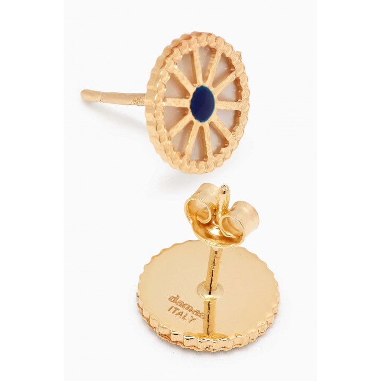Damas - Amelia Dubai Stud Earrings in 18kt Yellow Gold