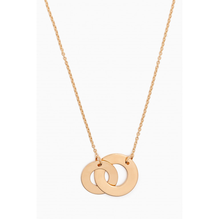 Damas - Galeria Intertwined Disc Necklace in 18kt Gold