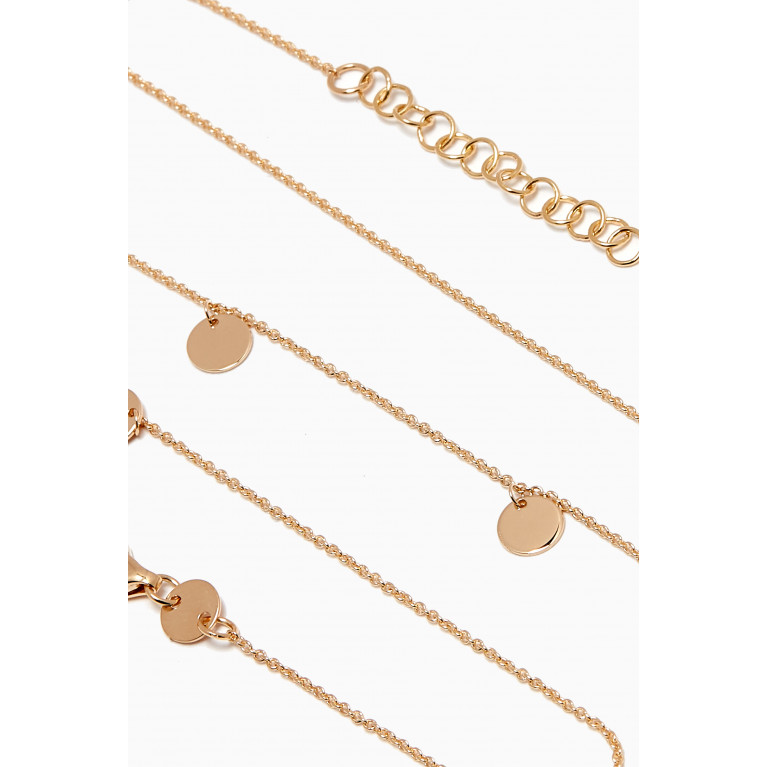 Damas - Galeria Disc Charm Necklace in 18kt Gold