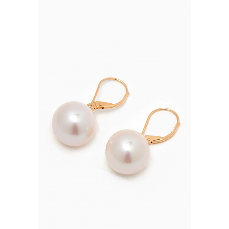 Damas - Kiku Freshwater Pearl Earrings in 18kt Gold