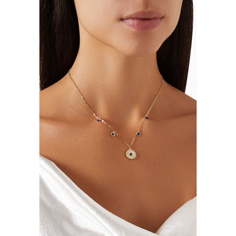 Damas - Amelia Dubai Mother of Pearl Necklace in 18kt Gold