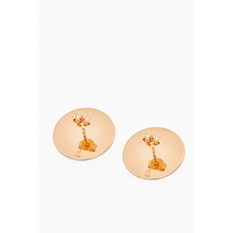 Damas - Galeria Disc Stud Earrings in 18kt Gold