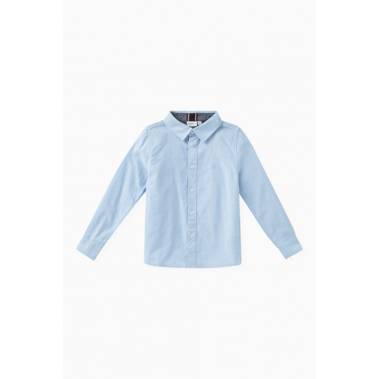 Name It - Logo-embroidered Shirt in Cotton