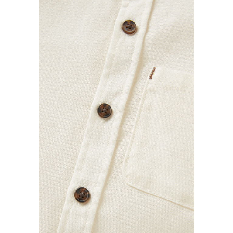 Name It - Buttoned Shirt in Organic Cotton White