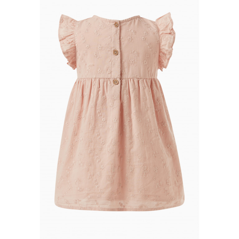 Name It - Floral Spencer Dress in Cotton Pink