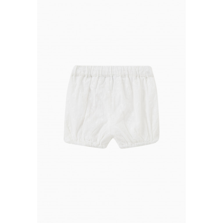 Name It - Logo Shorts in Jersey White