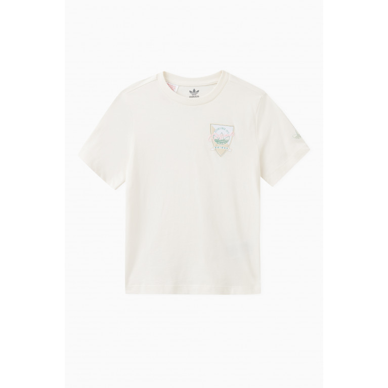 adidas Originals - Embroidered Logo T-Shirt in Cotton Jersey