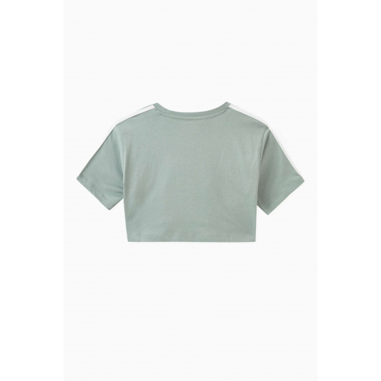 Adidas - Trefoil Crop T-Shirt in Cotton Jersey