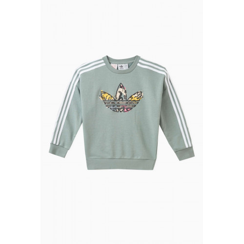 Adidas - Trefoil Logo Sweatshirt in Cotton-blend