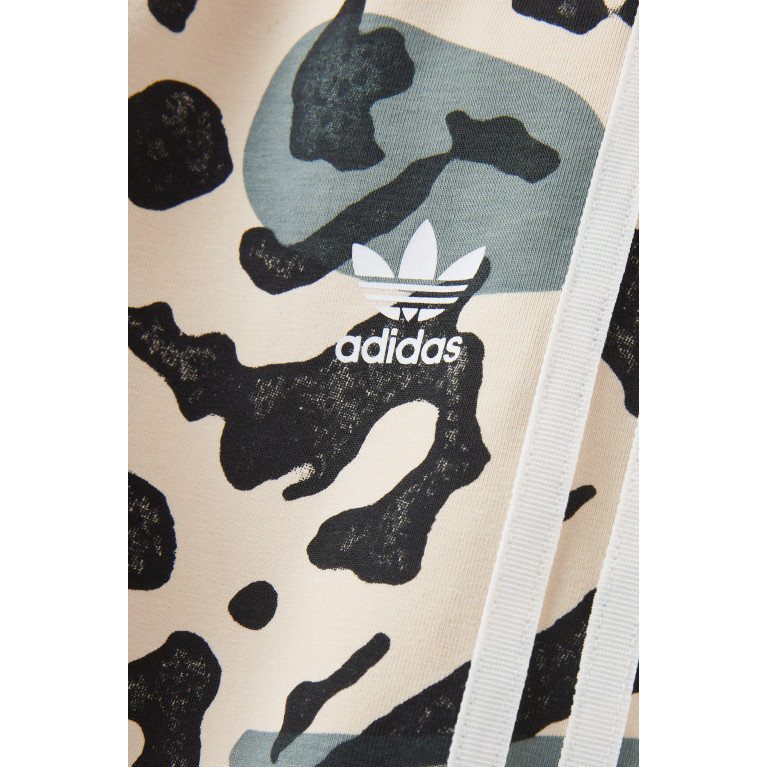 adidas Originals - adidas Originals - Animal-print Logo Leggings in Cotton-blend