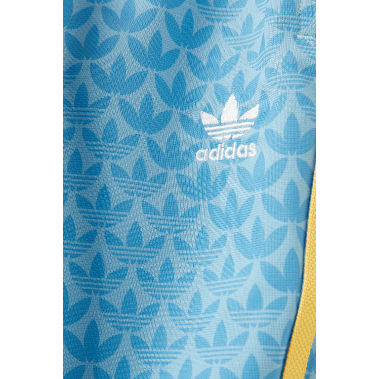 adidas Originals - Monogram Print Stripe Detail Sweatpants in Tricot
