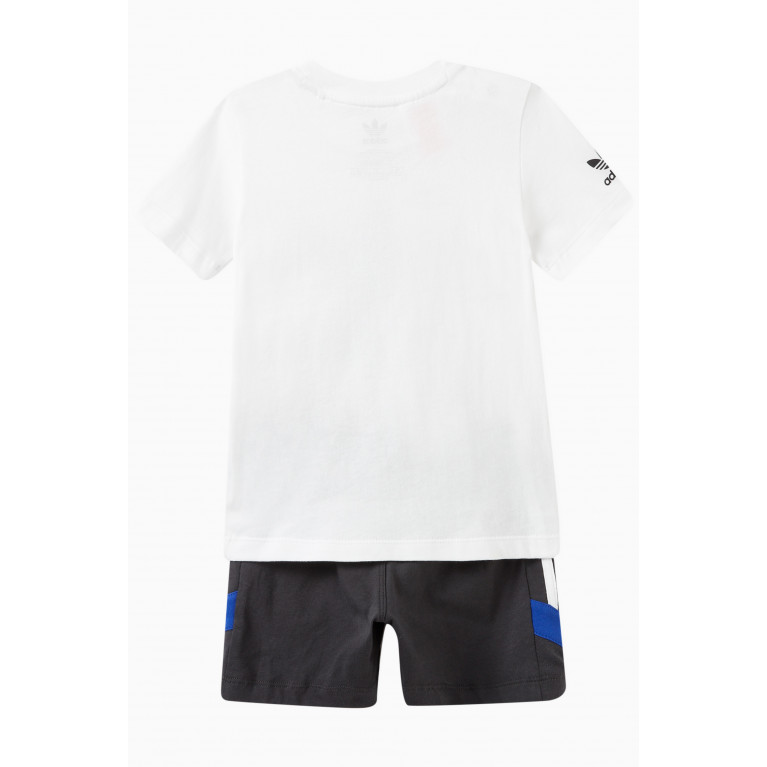 adidas Originals - Trefoil T-Shirt & Shorts Set in Cotton Jersey