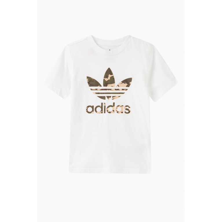 adidas Originals - Graphic Trefoil Logo T-Shirt in Cotton Jersey