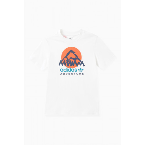 adidas Originals - Adventure Graphic Logo T-shirt in Cotton Jersey