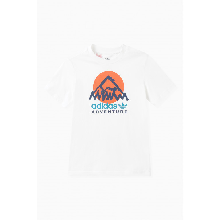 adidas Originals - Adventure Graphic Logo T-shirt in Cotton Jersey