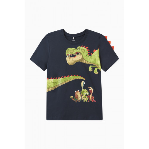 Name It - Gigantosaurus T-shirt in Cotton Jersey Blue