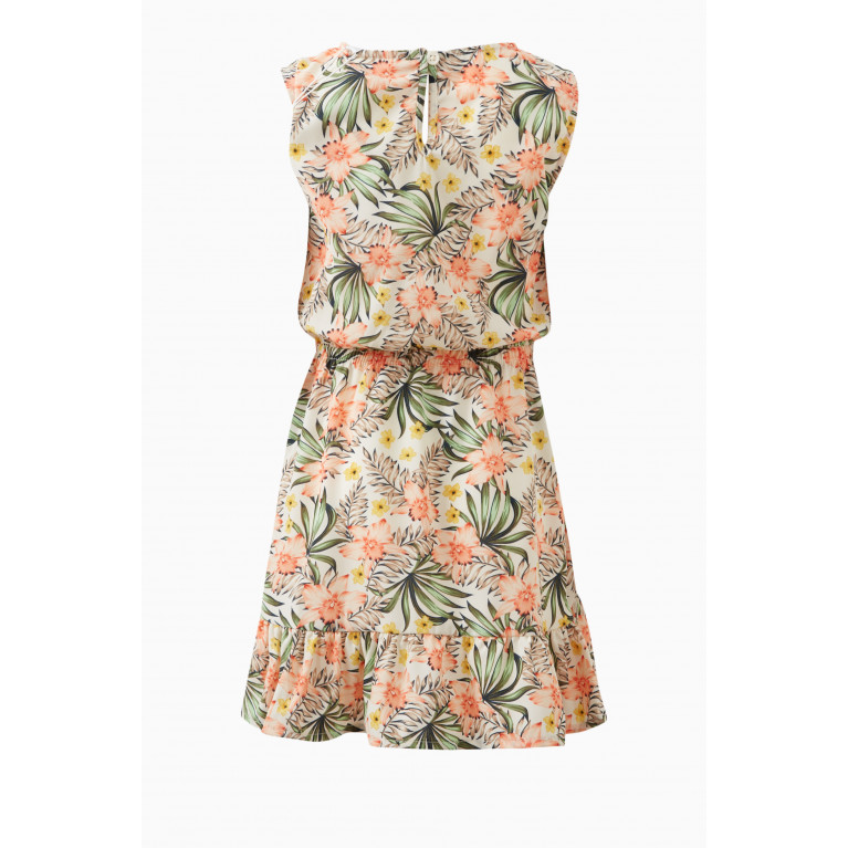 Name It - Spencer Tropical Print Dress in Recycled Polyester