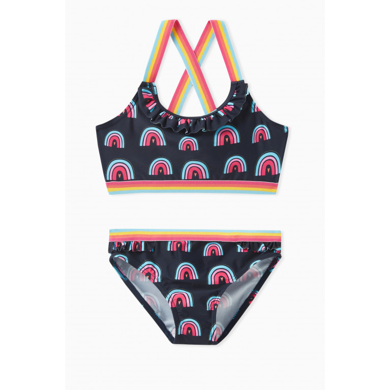 Name It - Rainbow Two-piece Swimsuit in Polyamide