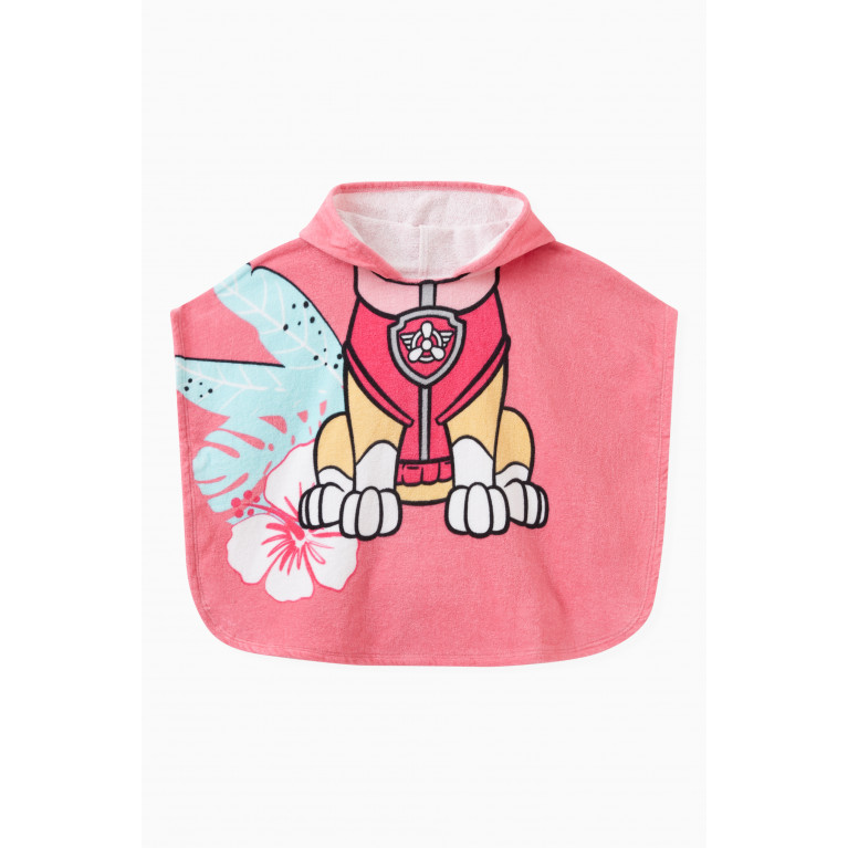 Name It - Paw Patrol Print Hooded Poncho in Cotton Terry