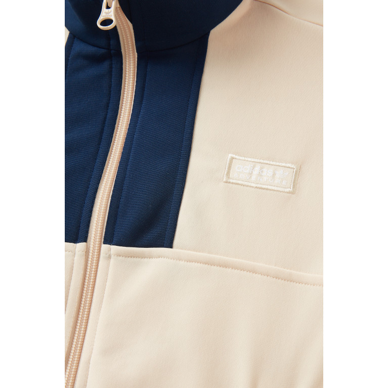 adidas Originals - Colour-block Logo-patch Track Top in Recycled Polyester