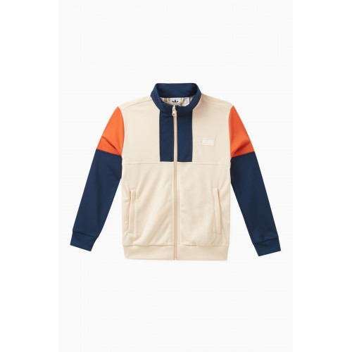 adidas Originals - Colour-block Logo-patch Track Top in Recycled Polyester