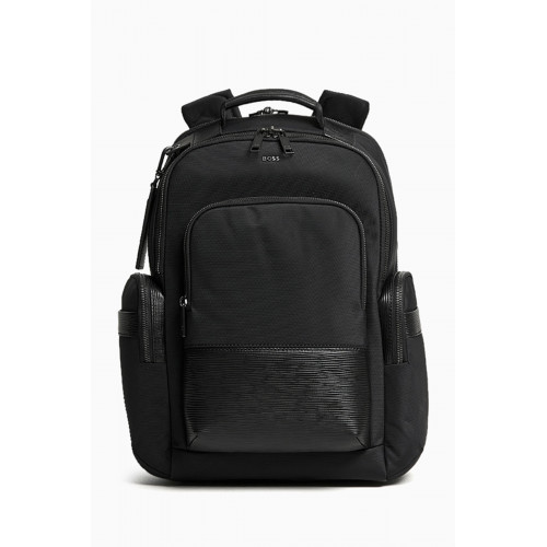 Boss - Structured Zip Backpack in Nylon