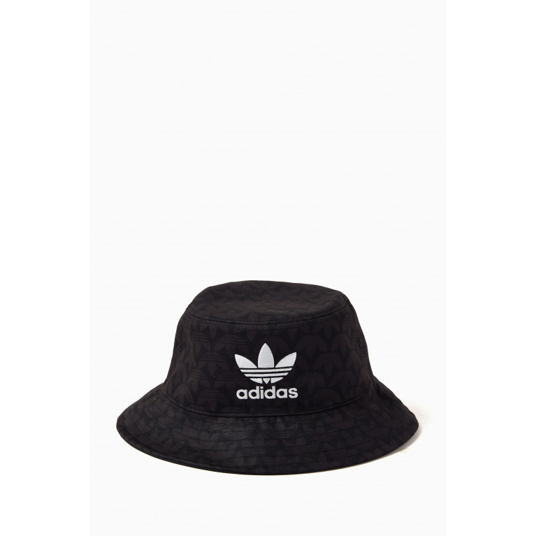 adidas Originals - Monogram Print Bucket Hat in Recycled Twill