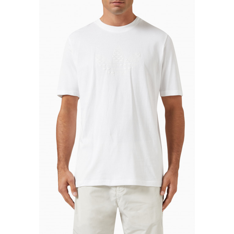 adidas Originals - Trefoil Monogram T-shirt in Cotton Jersey