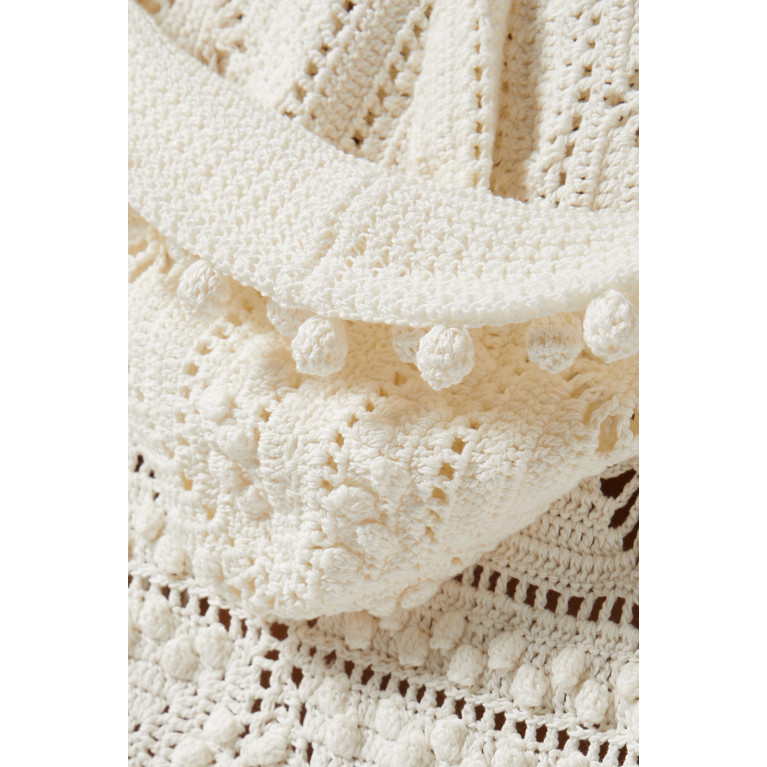 Zimmermann - Wonderland Crochet Hoodie Maxi Dress in Cotton