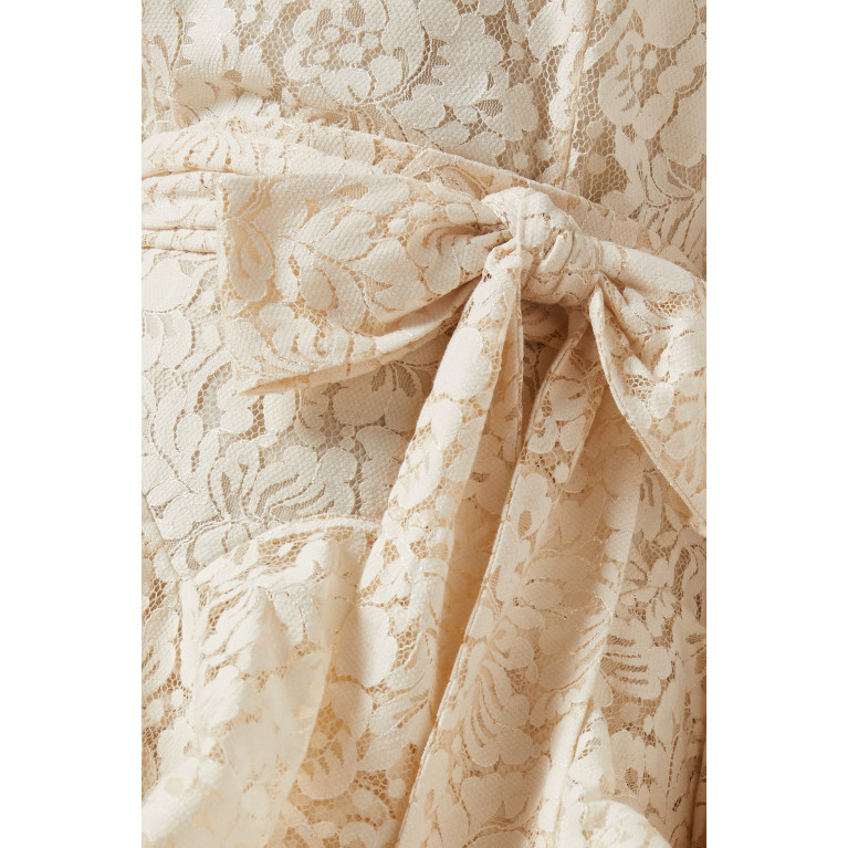 Zimmermann - Tama Tiered Midi Dress in Lace-cotton