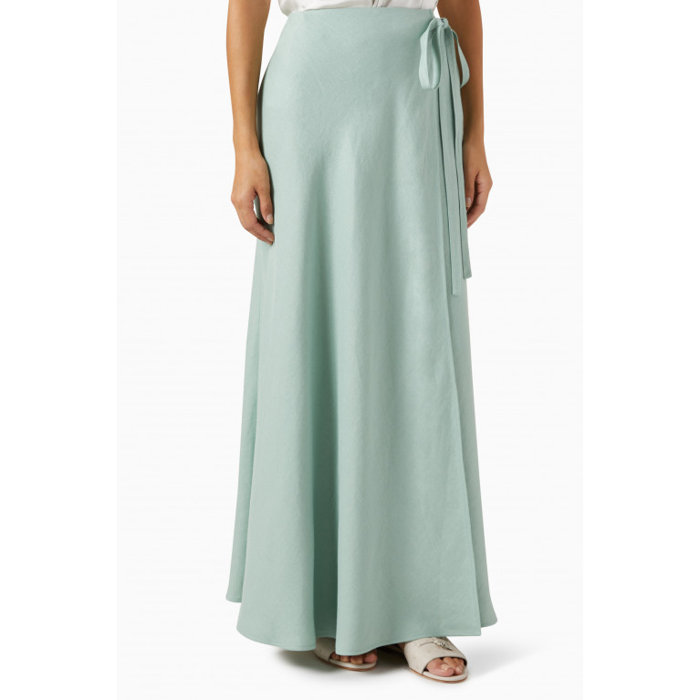 Loro Piana - Tania Maxi Wrap Skirt in Linen