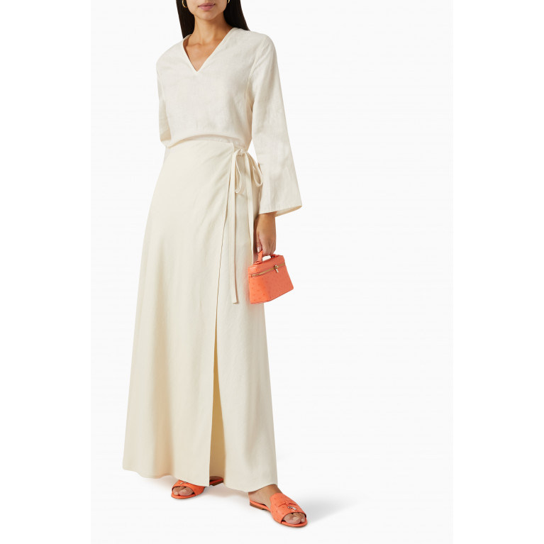 Loro Piana - Wrap Maxi Skirt in Linen