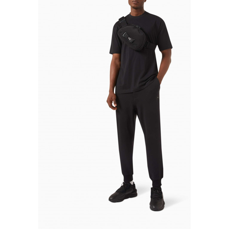 Y-3 - Cuffed Pants in Organic Cotton Terry