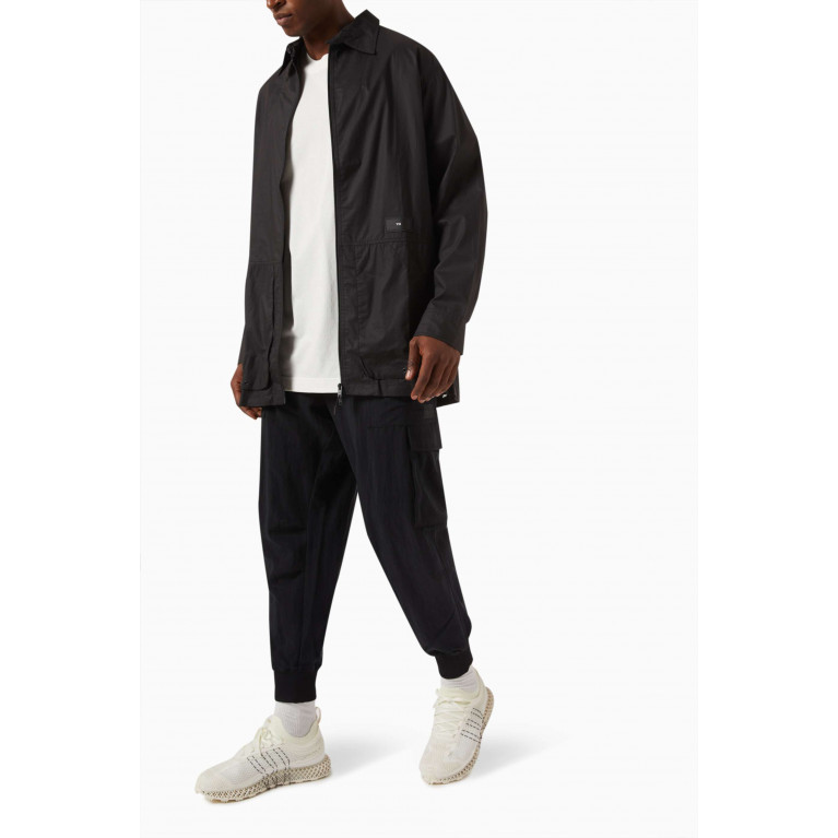 Y-3 - Utility Cuffed Cargo Pants in Washed & Crinkled Twill