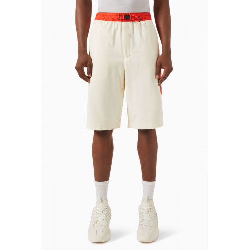 Y-3 - Contrast-waistband Shorts in Stretch Terry