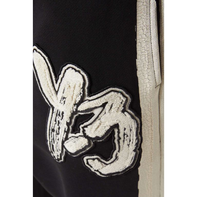 Y-3 - Y-3 Graphic Logo Pants in Organic Cotton Terry