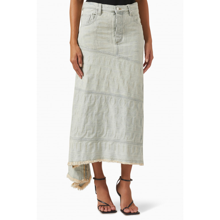 Marc Jacobs - The Monogram Denim Skirt in Cotton