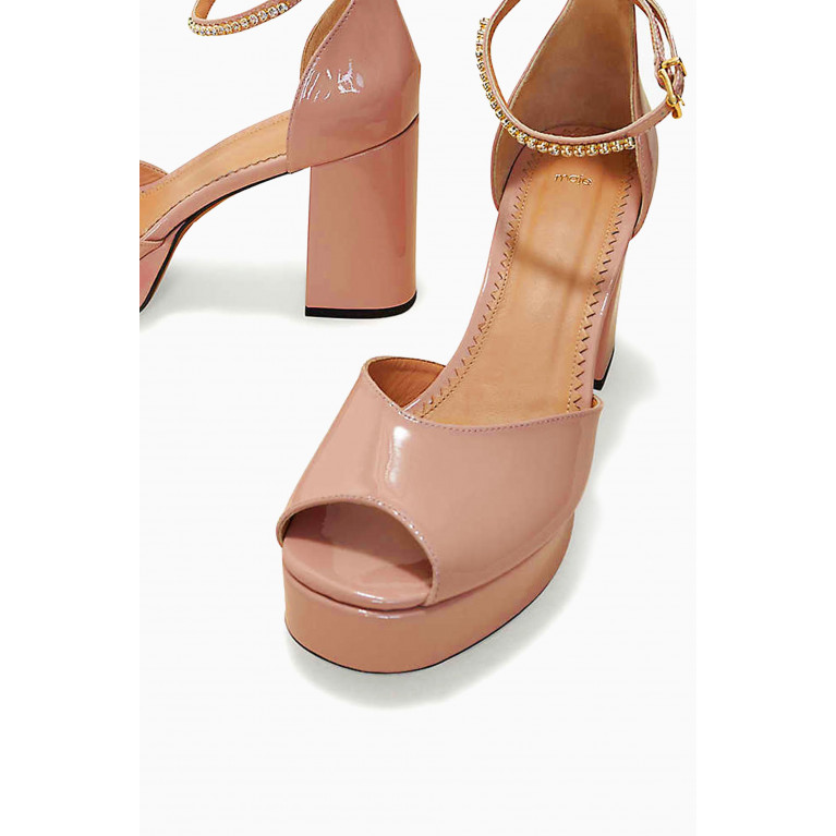 Maje - Francisca Sandals in Patent Leather