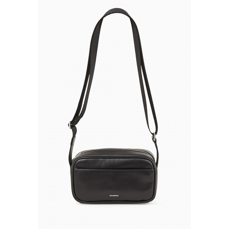 Sandro - Mini Messenger Bag in Smooth Leather