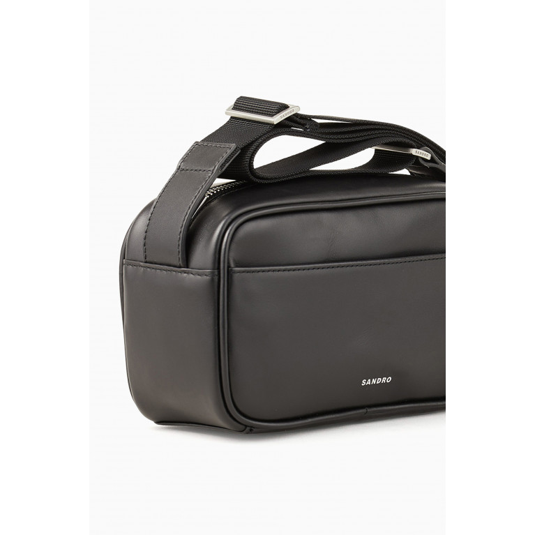 Sandro - Mini Messenger Bag in Smooth Leather