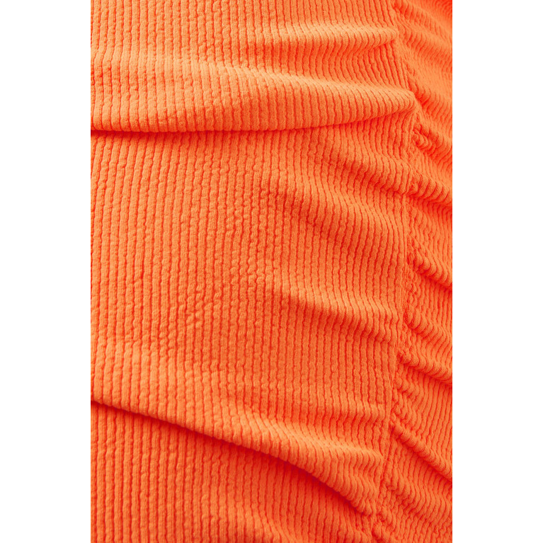Arabella - Twiggy Pleated Mini Skirt Orange