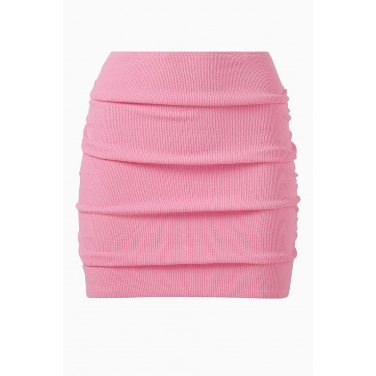 Arabella - Twiggy Pleated Mini Skirt Pink