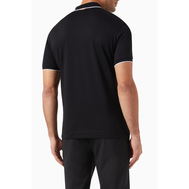 Zegna - Logo-embroidered Polo Shirt in Stretch-cotton