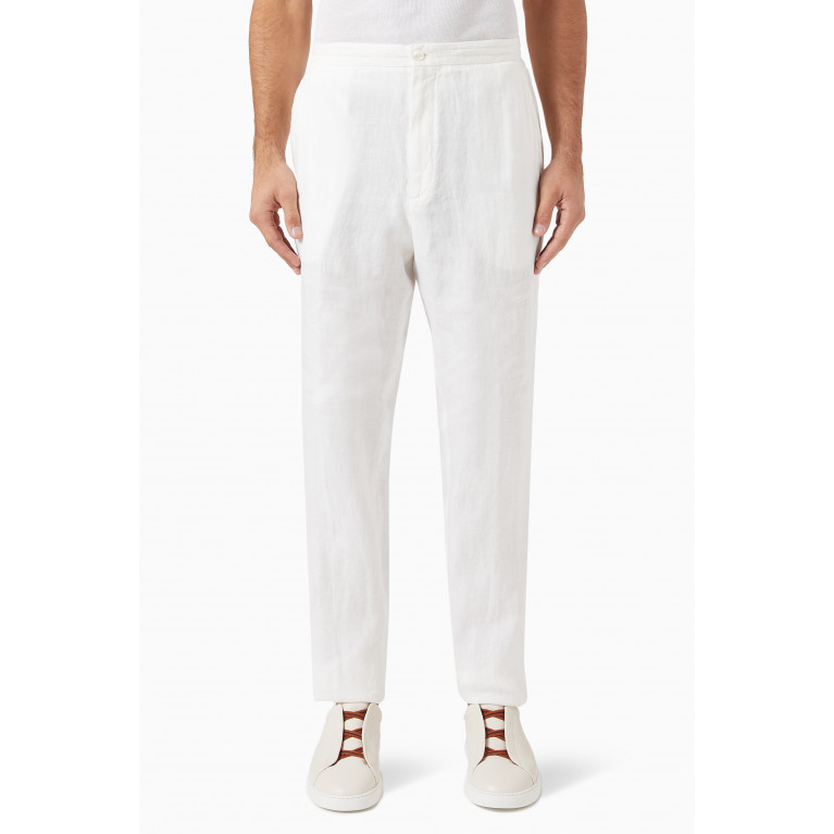 Zegna - Joggers in Washed Linen