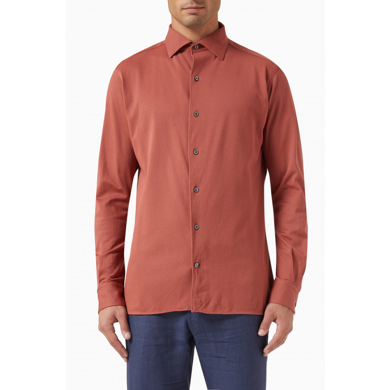 Zegna - Long-sleeve Shirt in Cotton Jersey