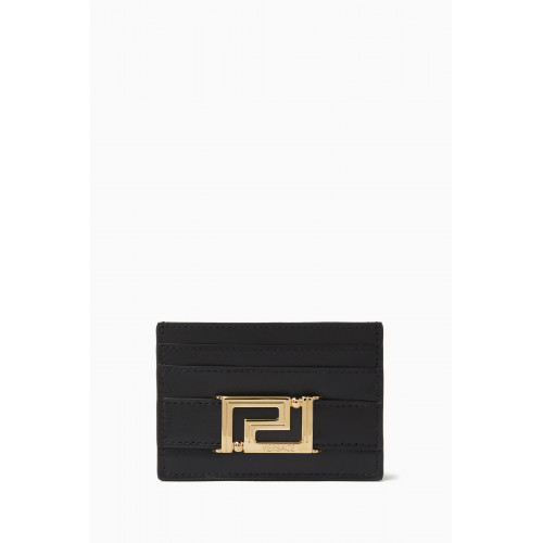 Versace - Greca Card Case in Vitello Leather