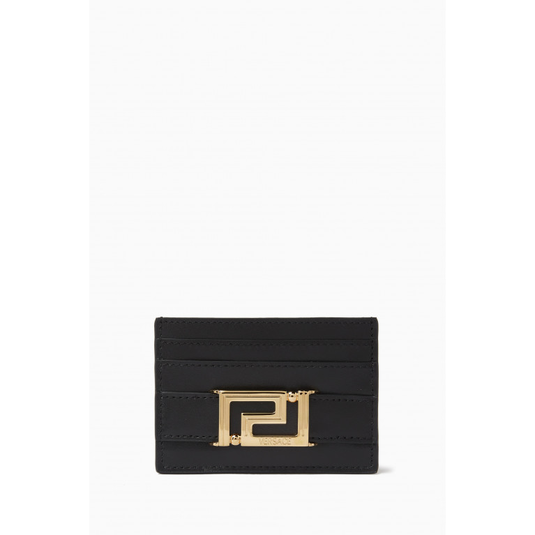 Versace - Greca Card Case in Vitello Leather