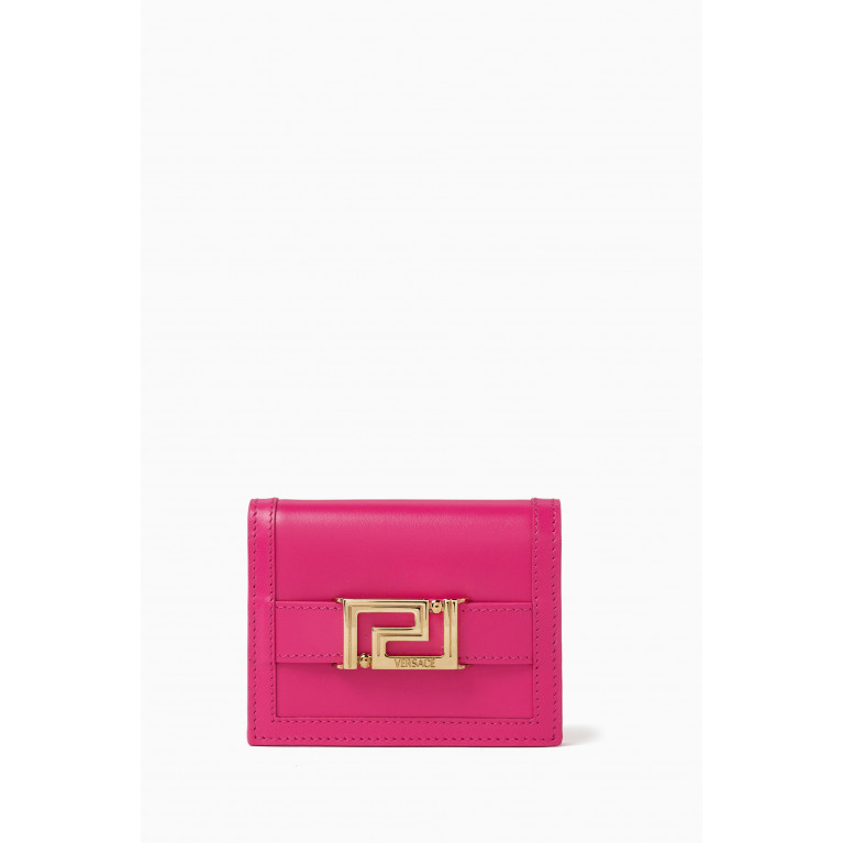 Versace - Greca Goddess Bi-fold Wallet in Leather