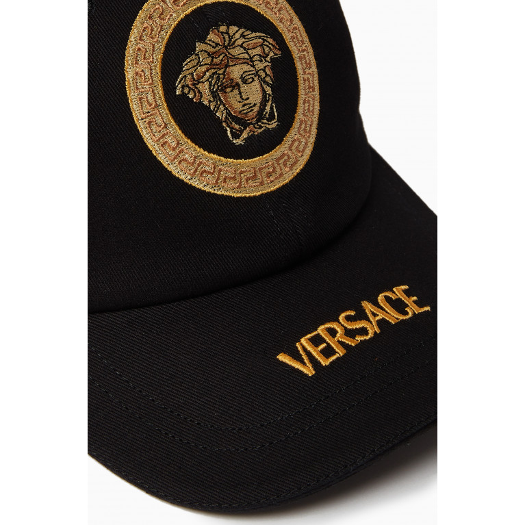 Versace - Medusa Tribute Logo Baseball Cap in Cotton Gabardine