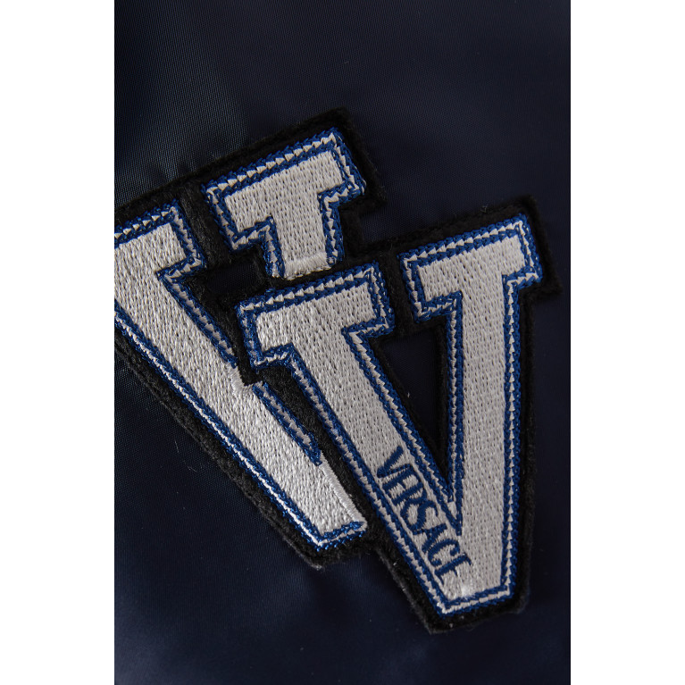 Versace - Logo Varsity Bomber Jacket in Technical Nylon